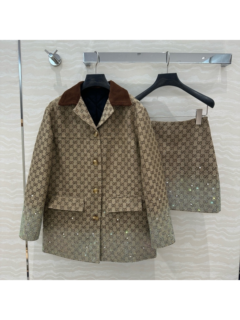 Gucci GG Crystal Embellished Blazer