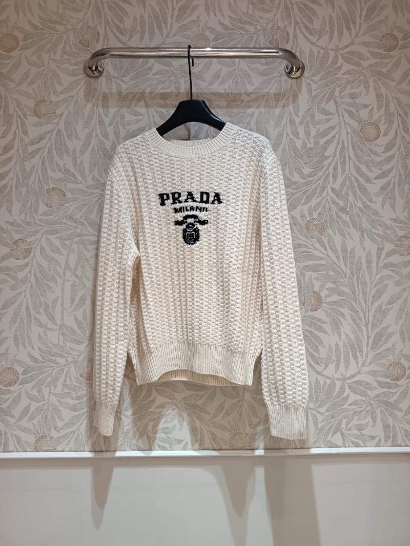 Prada Waffle Knit Luxe Cashmere Sweater
