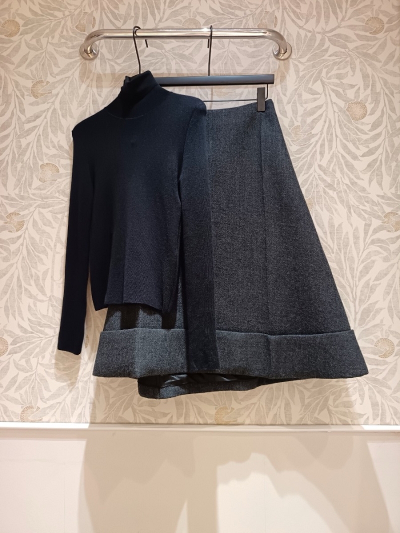 Dior Luxurious High-Neck Knit Top