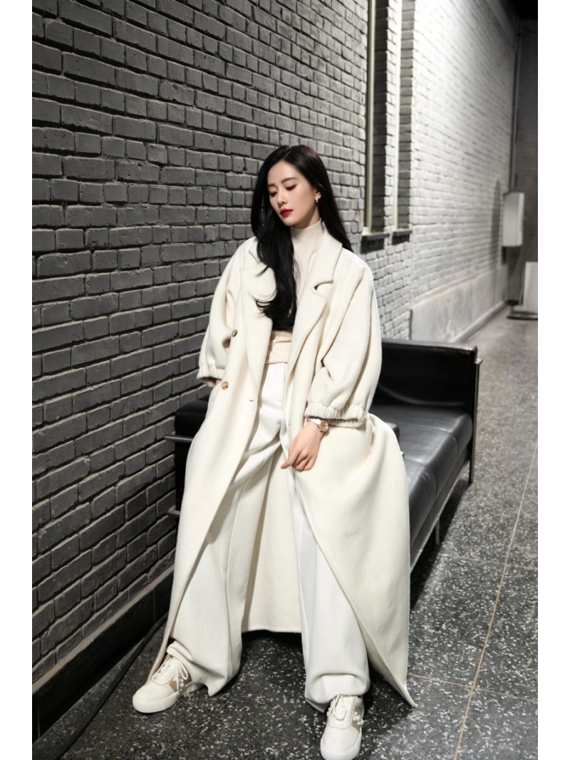 MaxMara 24FW Autumn/Winter Double-Breasted Pure Cashmere Coat