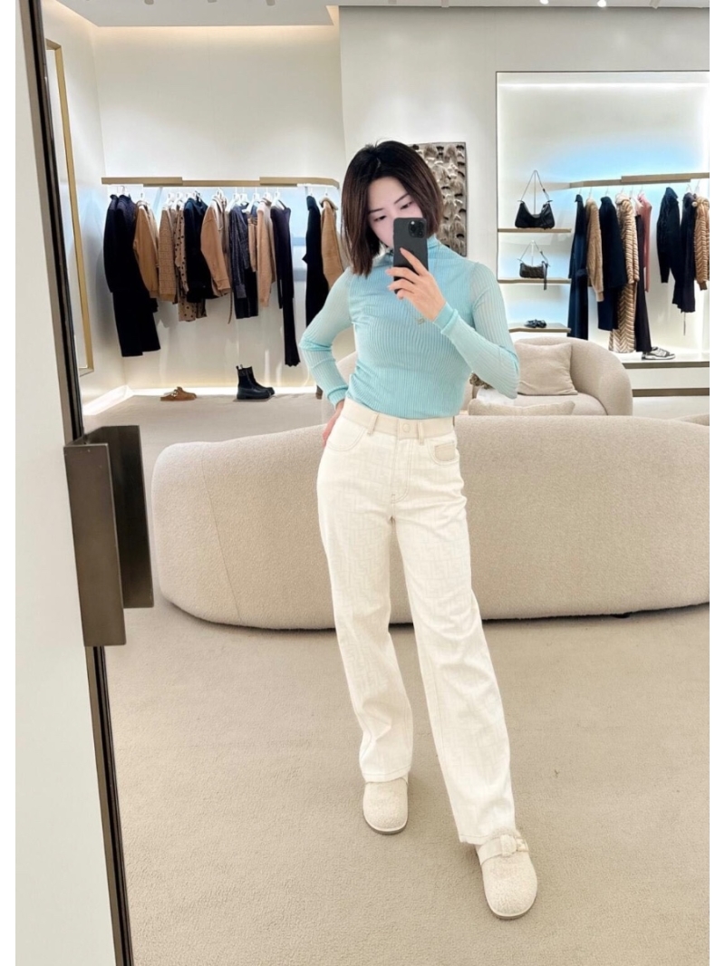 Fendi FF Monogram Straight-Leg Jeans - Capsule Collection