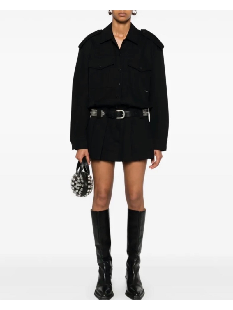 Alexanderwang New Workwear Style Shirt Romper
