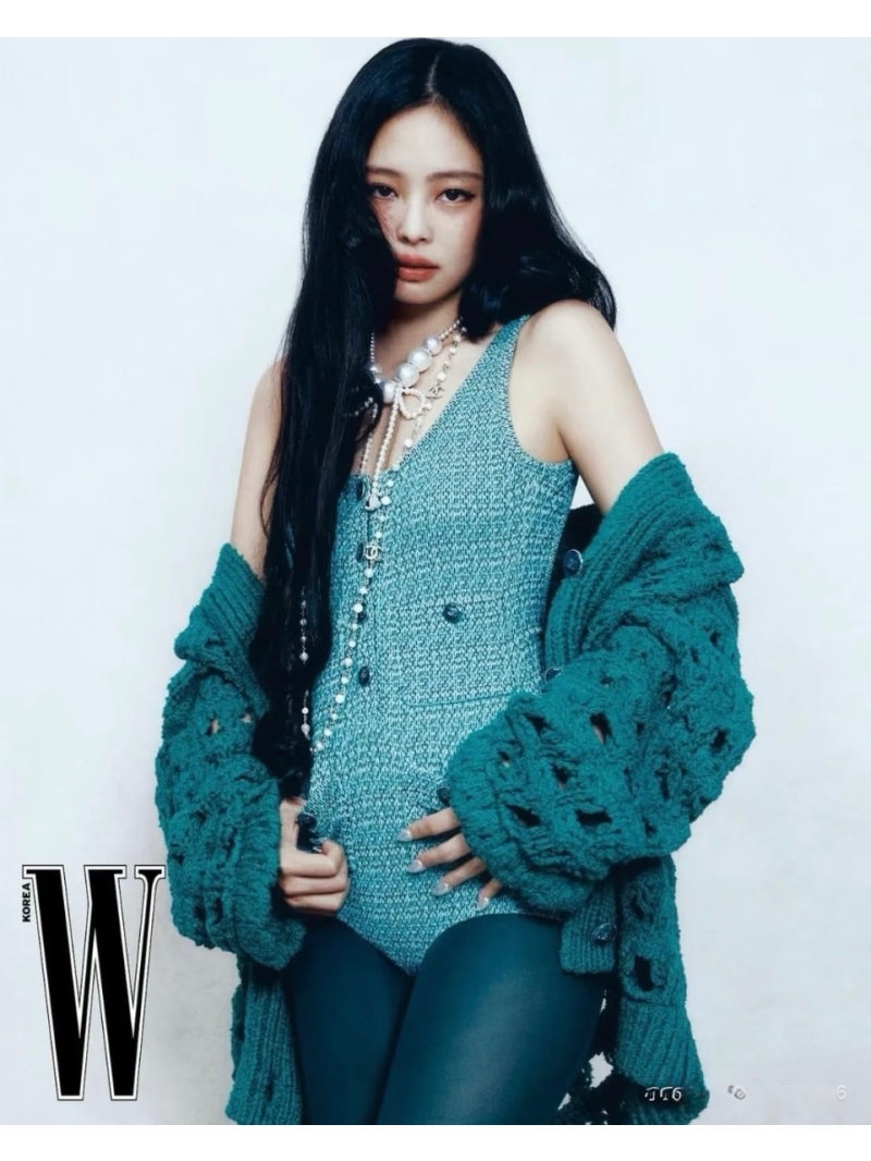 Chanel Coco Girl's Green Knitted Crochet Cardigan