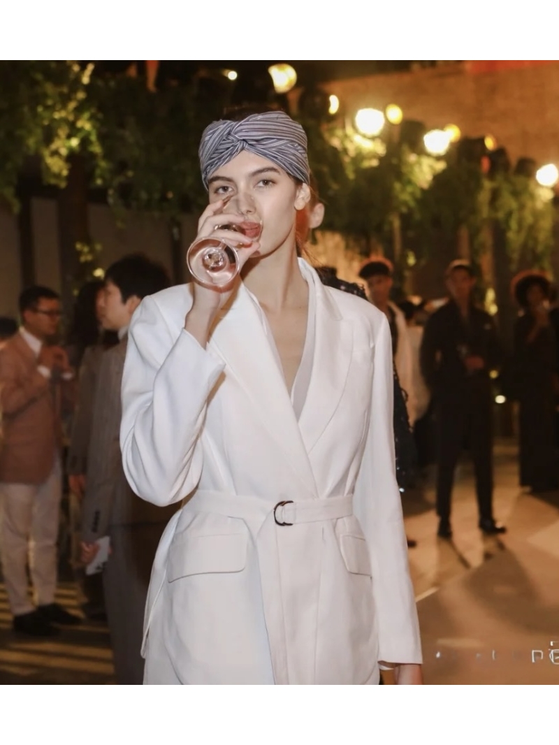 Brunello Cucinelli Exclusive Two-Piece French Caramel Linen Suit with Waist Tie