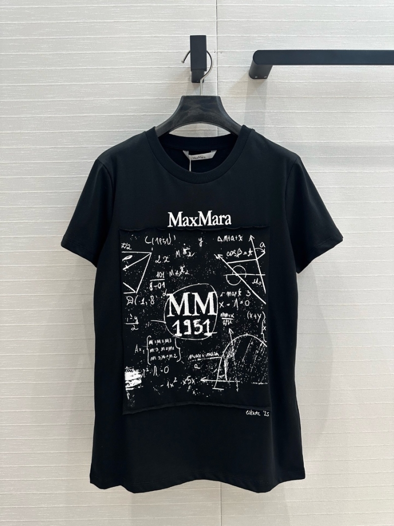 MaxMara Spring/Summer 2025 Graffiti Print Appliqué T-Shirt