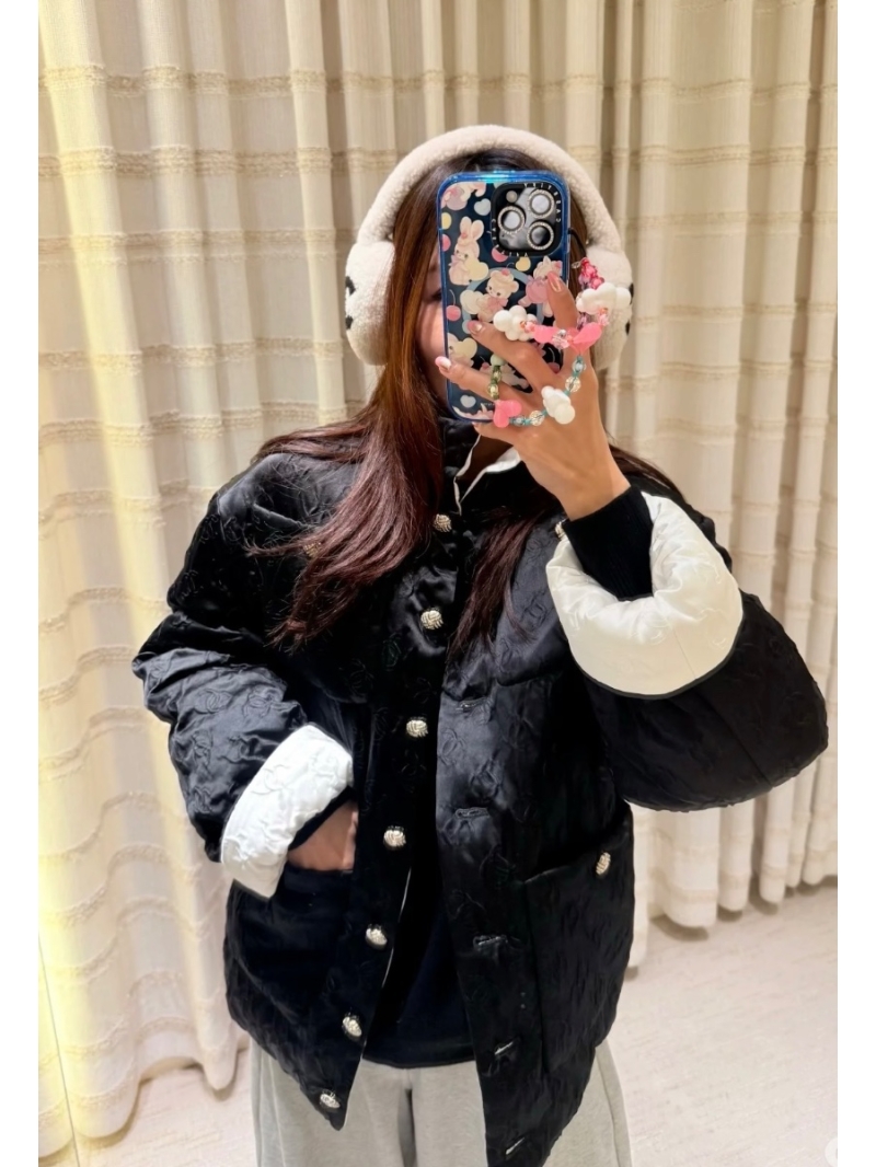 Chanel Exclusive Edition Coco25a Luxe Black Cotton Jacket - 3D Tailored Silhouette