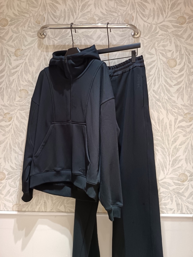 YSL Saint Laurent Unisex Black Oversized Hoodie