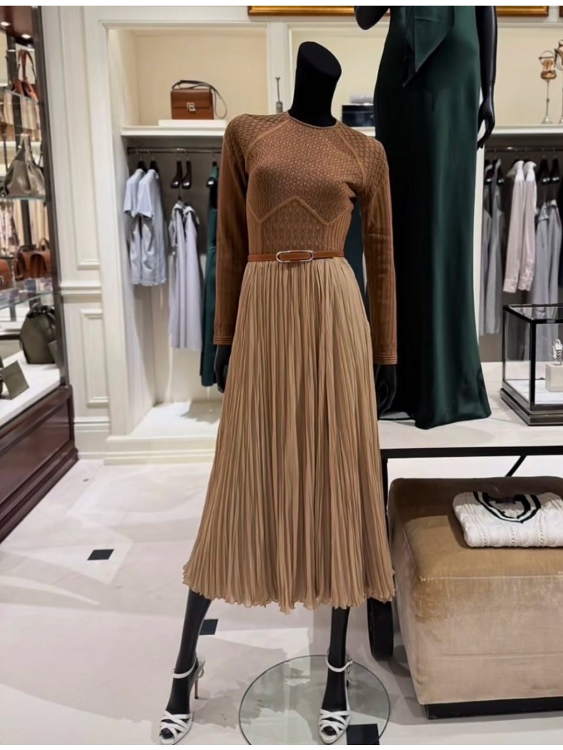 Ralph Lauren French Elegance Pleated Maxi Skirt in Luxe Chiffon