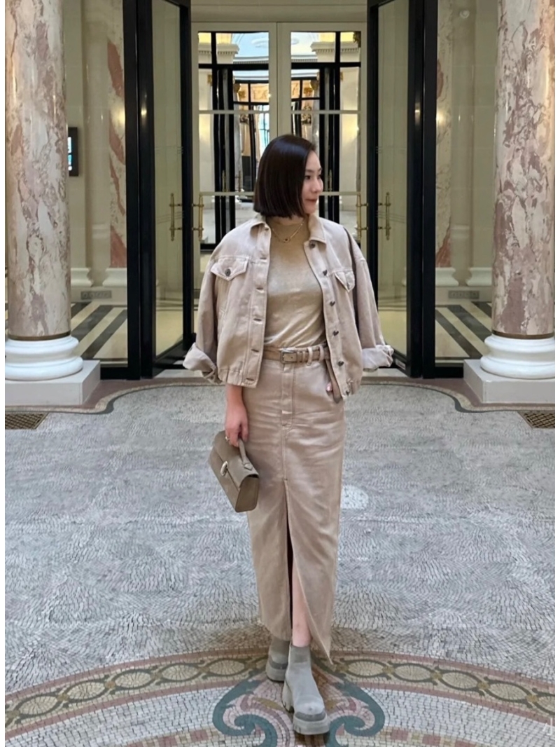 Brunello Cucinelli Luxe Distressed Pink Denim Jacket with Custom Logo Buttons