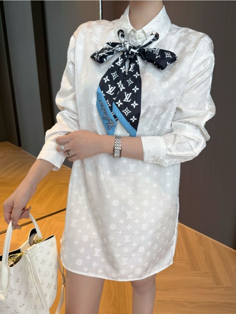 Louis Vuitton Monogram Sproty Shirt Dress - Luxe Casual Elegance