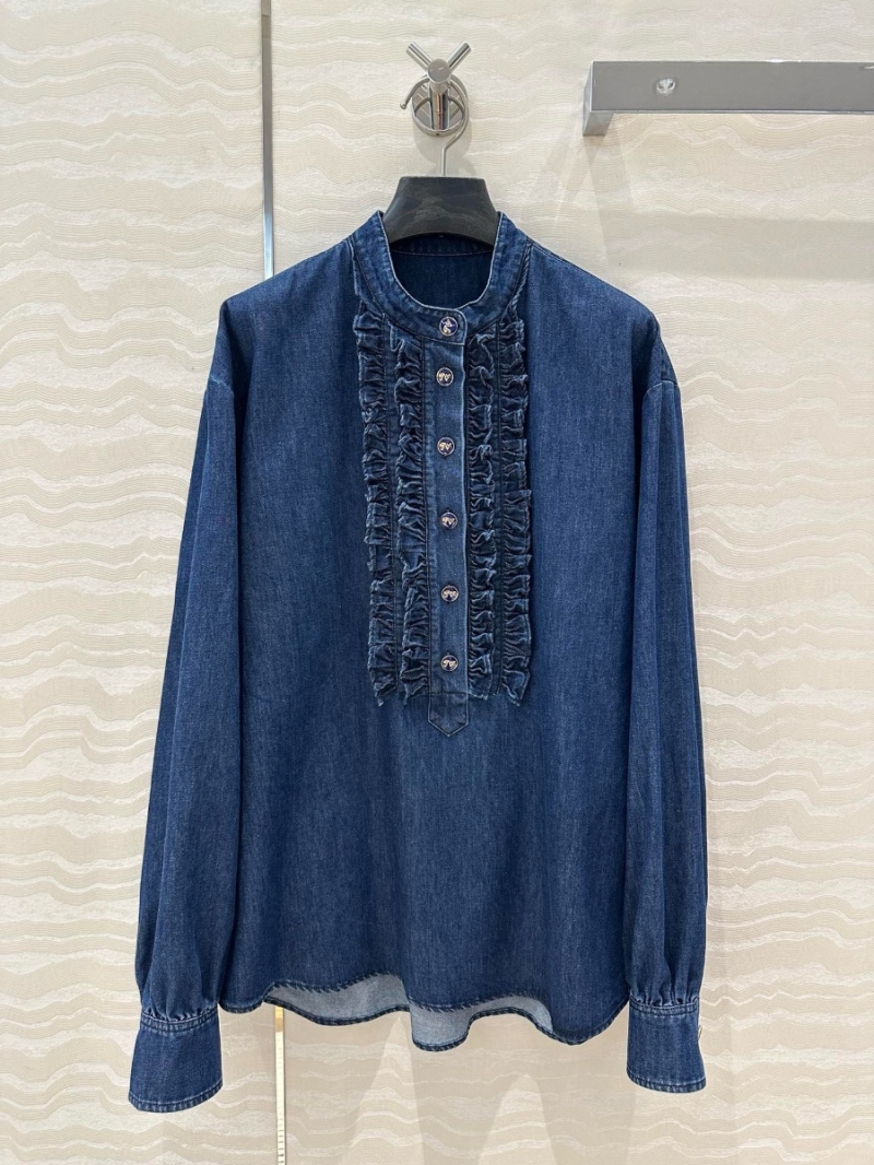 Valentino Resort 2025 Collection Long-Sleeve Denim Shirt
