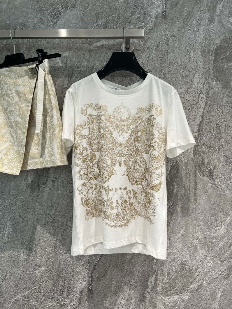 Dior Gold Butterfly T-Shirt | Early Spring 2024 Collection