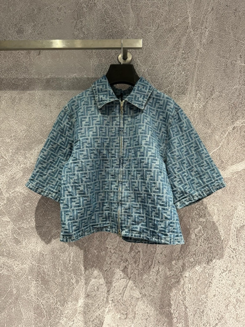 Fendi FF Denim Short Jacket