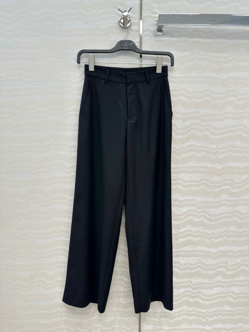 Bottega Veneta Wool Blend Straight-Leg Trousers – Mid-High Waist, Minimalist Tailoring, Timeless Elegance