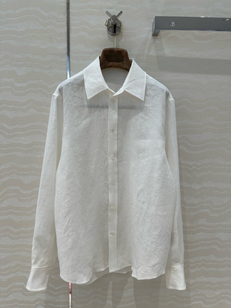 Loro Piana Spring/Summer 2025 Linen Shirt White