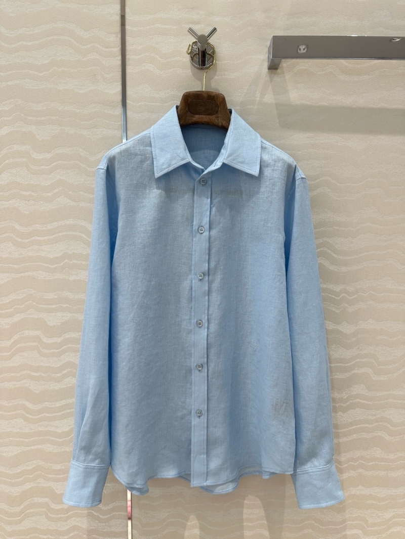 Loro Piana Spring/Summer 2025 Linen Shirt BLue
