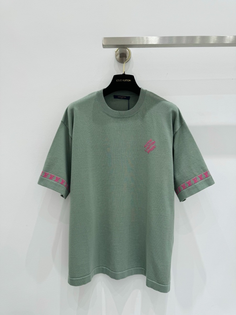 Louis Vuitton Exclusive Spring-Summer Jacquard Knit Short Sleeve Top