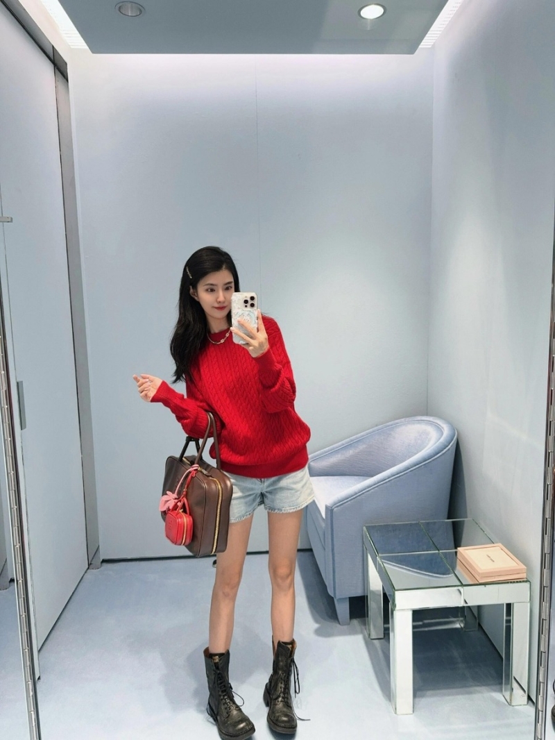 Miu Miu 24 FW Classic Cable Knit Cashmere Sweater