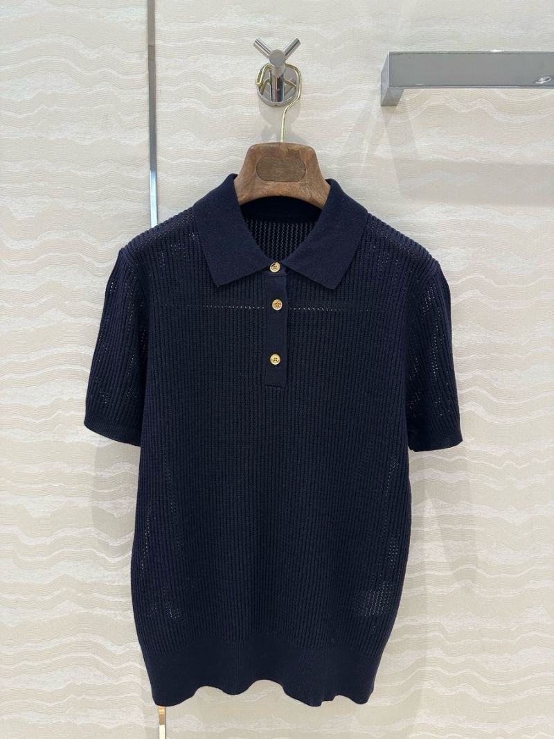 Loro Piana Spring/Summer 2025 Knit Polo Shirt Navy – Elegant Minimalism