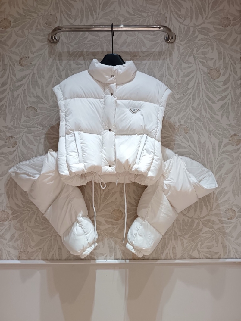Prada White Down Jacket