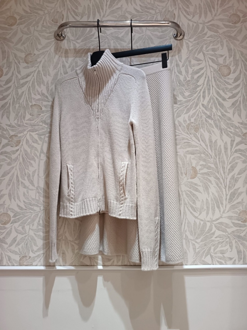 Loro Piana High-Neck Cashmere Jacket - Oatmeal Beige