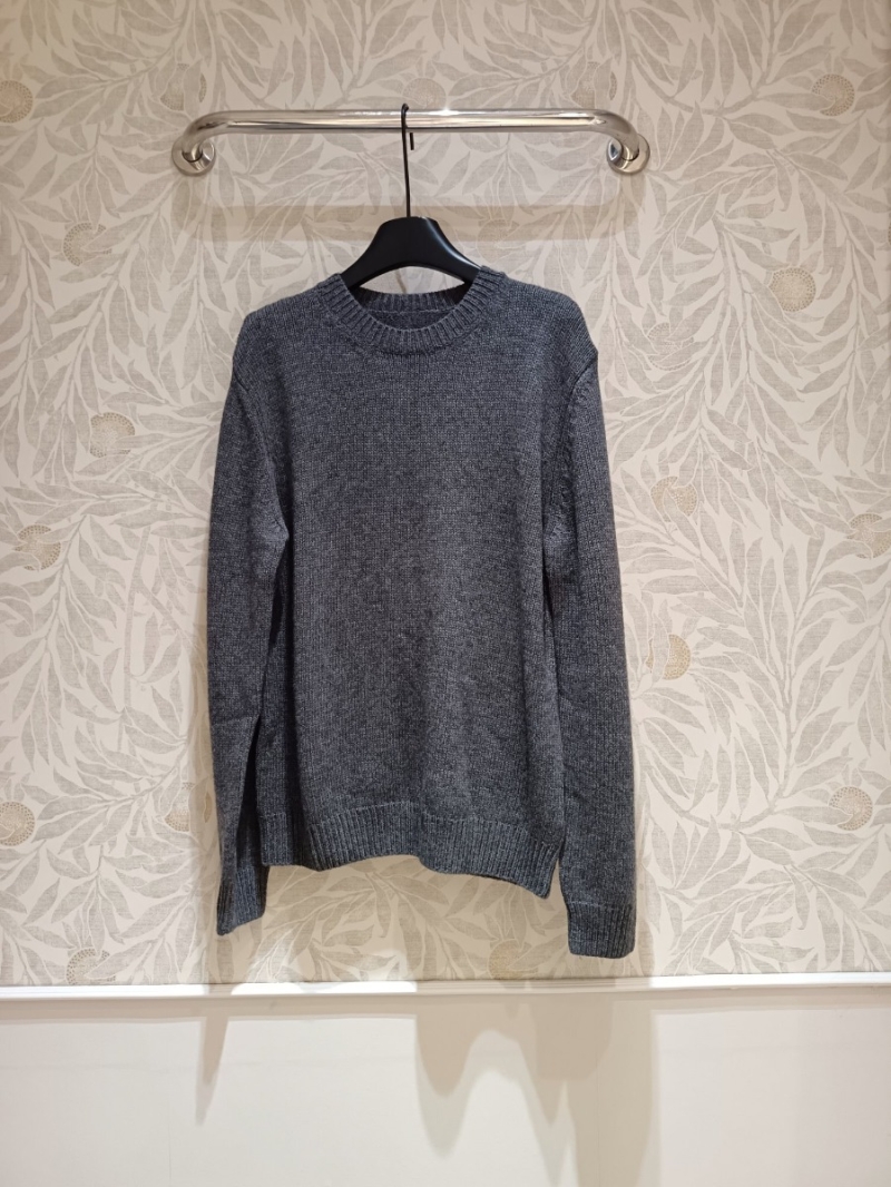 Miu Miu Minimalist Grey Cashmere Sweater