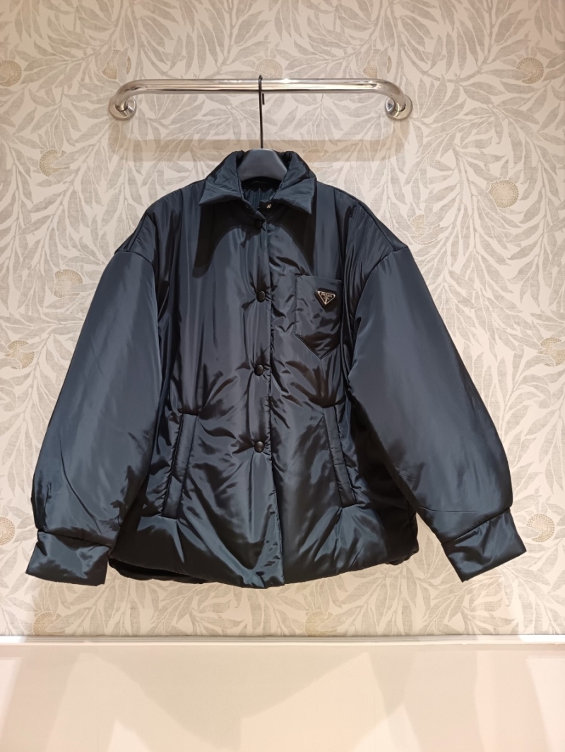 Prada Limited Edition Collared Puffer Jacket (Black)