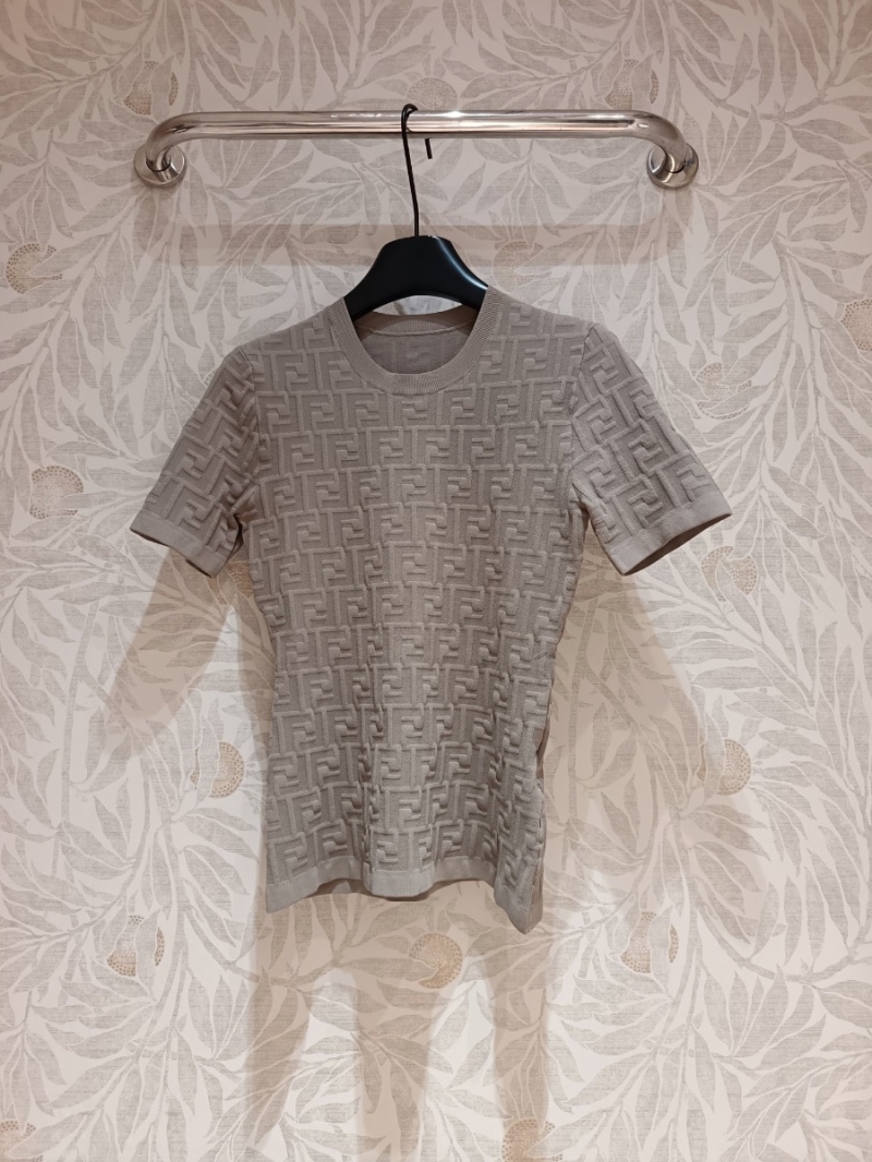 Fendi Embossed Knit Top