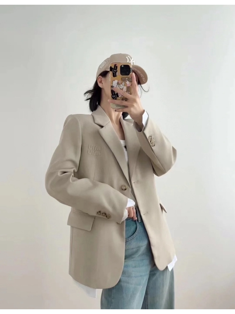 Miu Miu 2024 Early Fall Collection Wool Blazer Youthful Elegance Jacket