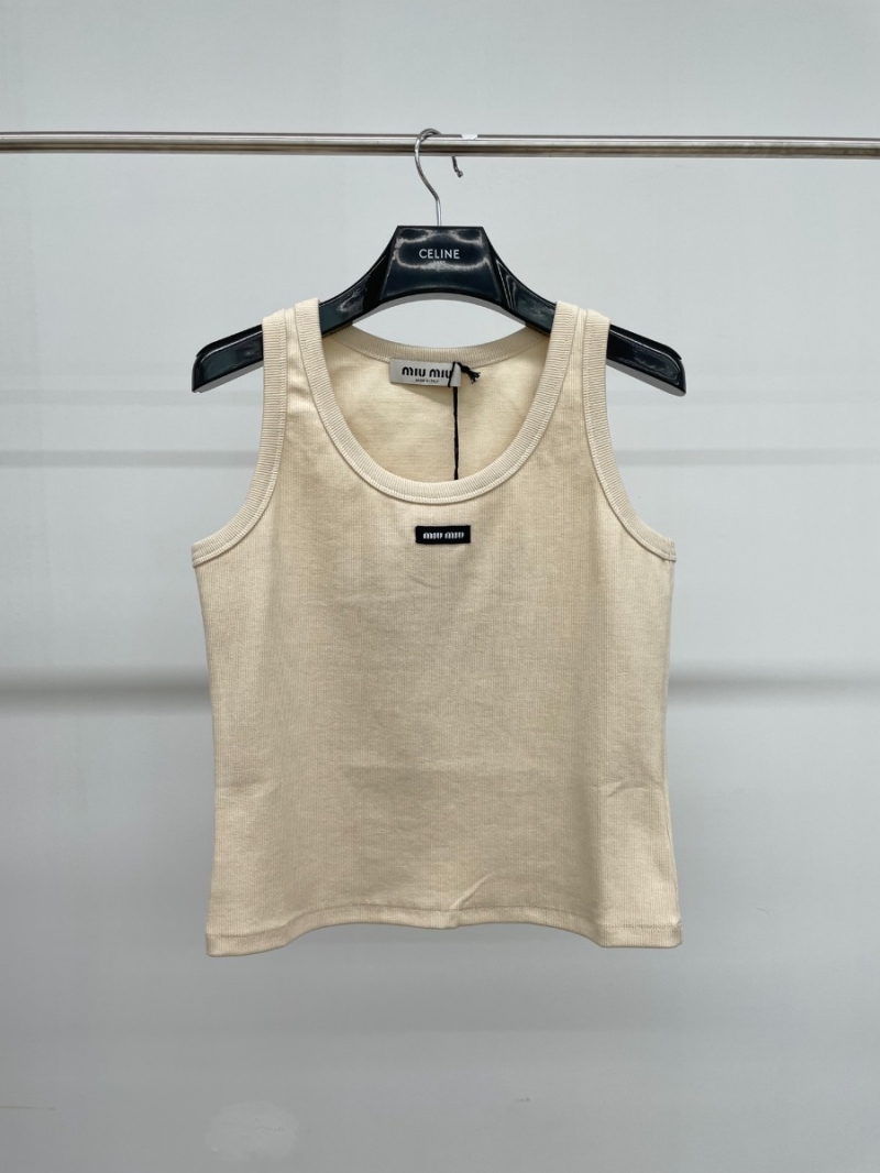 Miu Miu Spring/Summer Sleeveless Logo Badge Vest