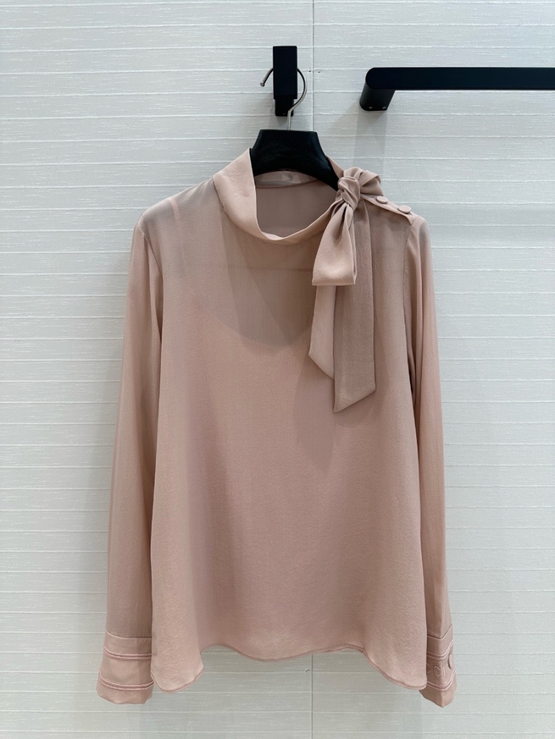Gucci Silk Blouse with Bow-Tie Collar Lotus – Elegant and Timeless