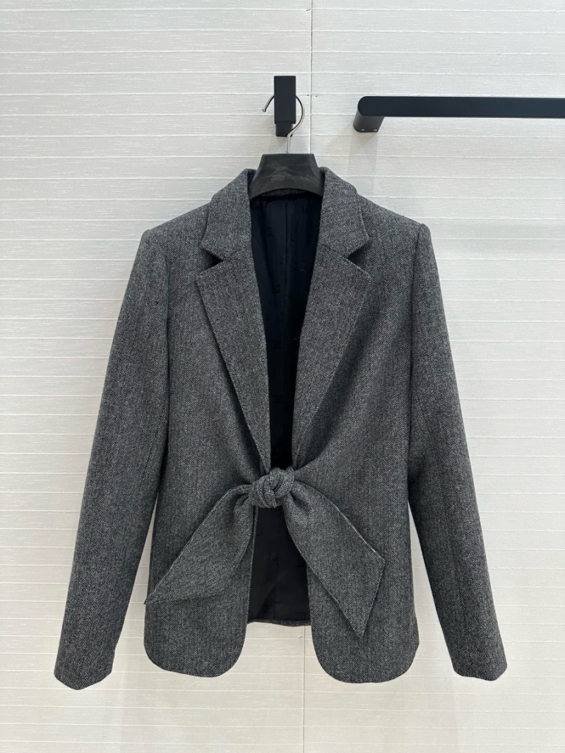 MaxMara 24FW Herringbone Belted Blazer