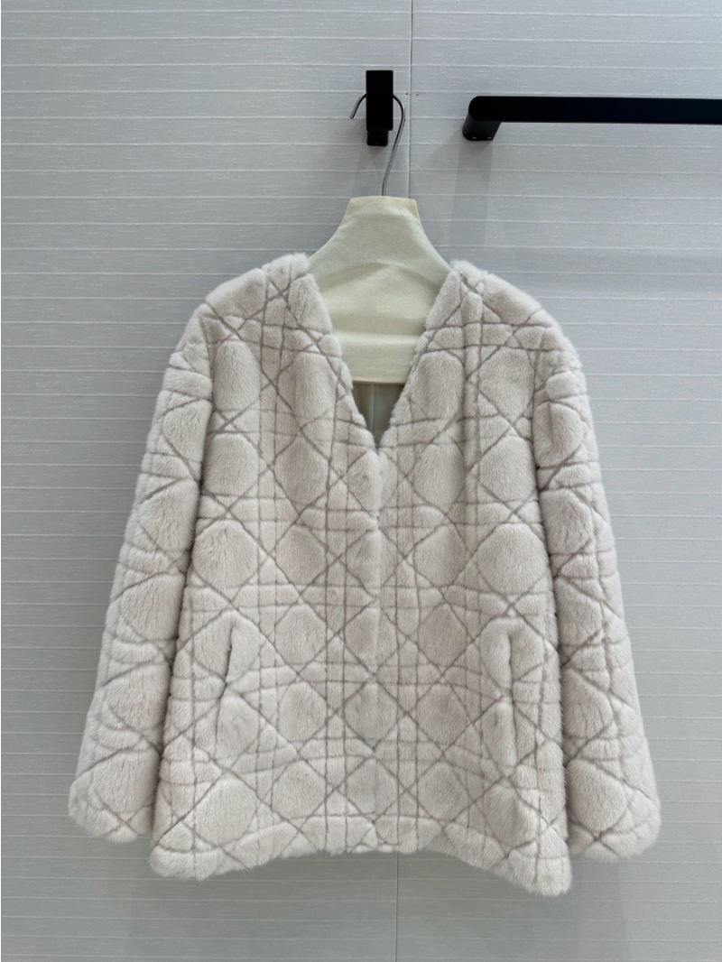 Dior Limited Edition Haute Couture Cane Weave Imported Mink Fur Coat