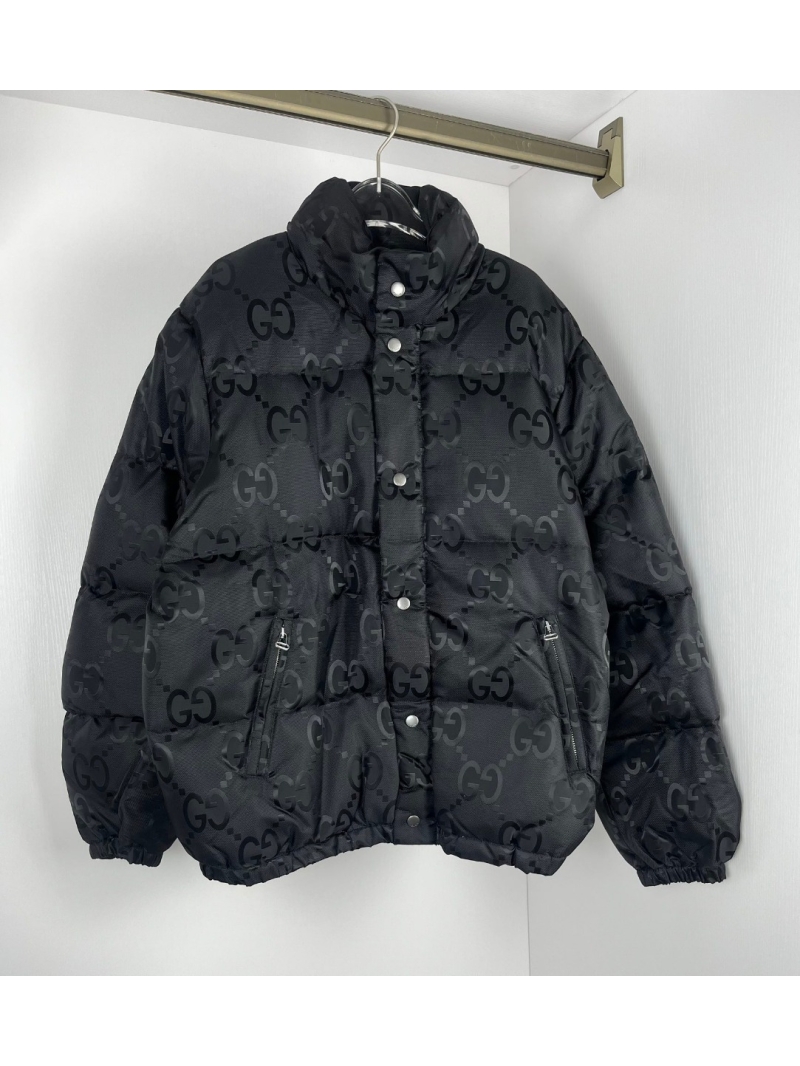 Gucci 2024 Jacquard Down Jacket in Classic Black