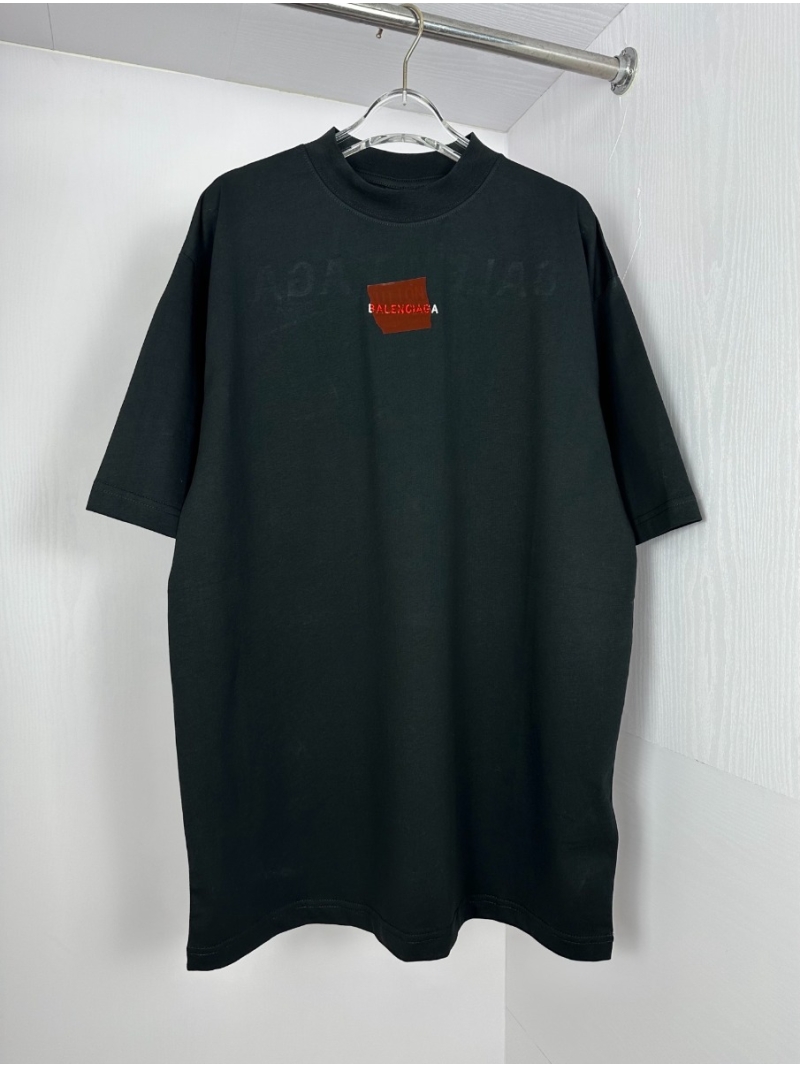 Balenciaga 2025 Collection Graphic Patch Oversized T-Shirt – Black