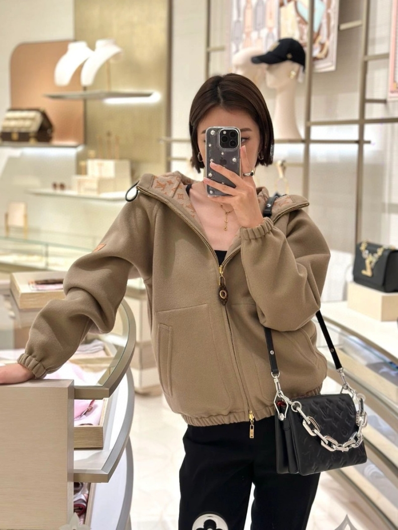 Louis Vuitton LV Wool Hooded Drawstring Short Jacket