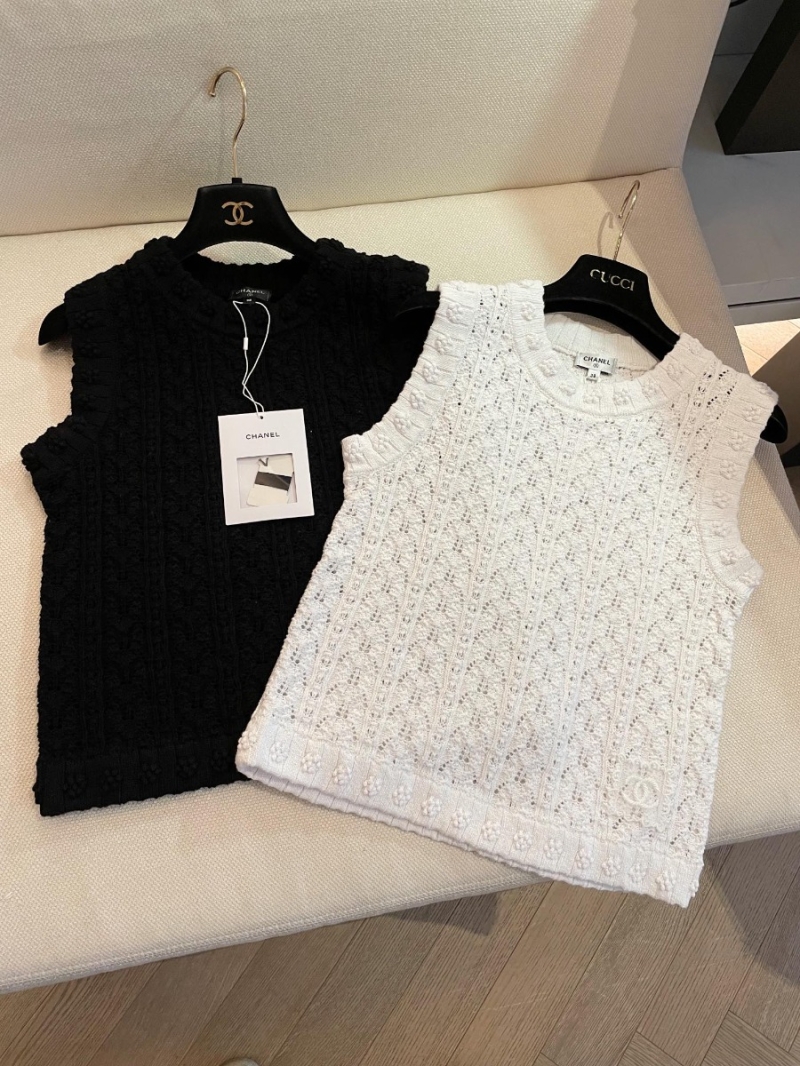 Chanel CC24 Collection Elegant Vest - Black