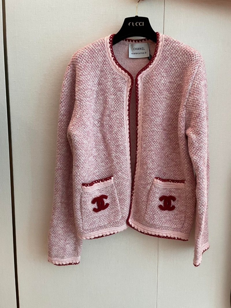 Chanel CC Knit Cardigan in Pink