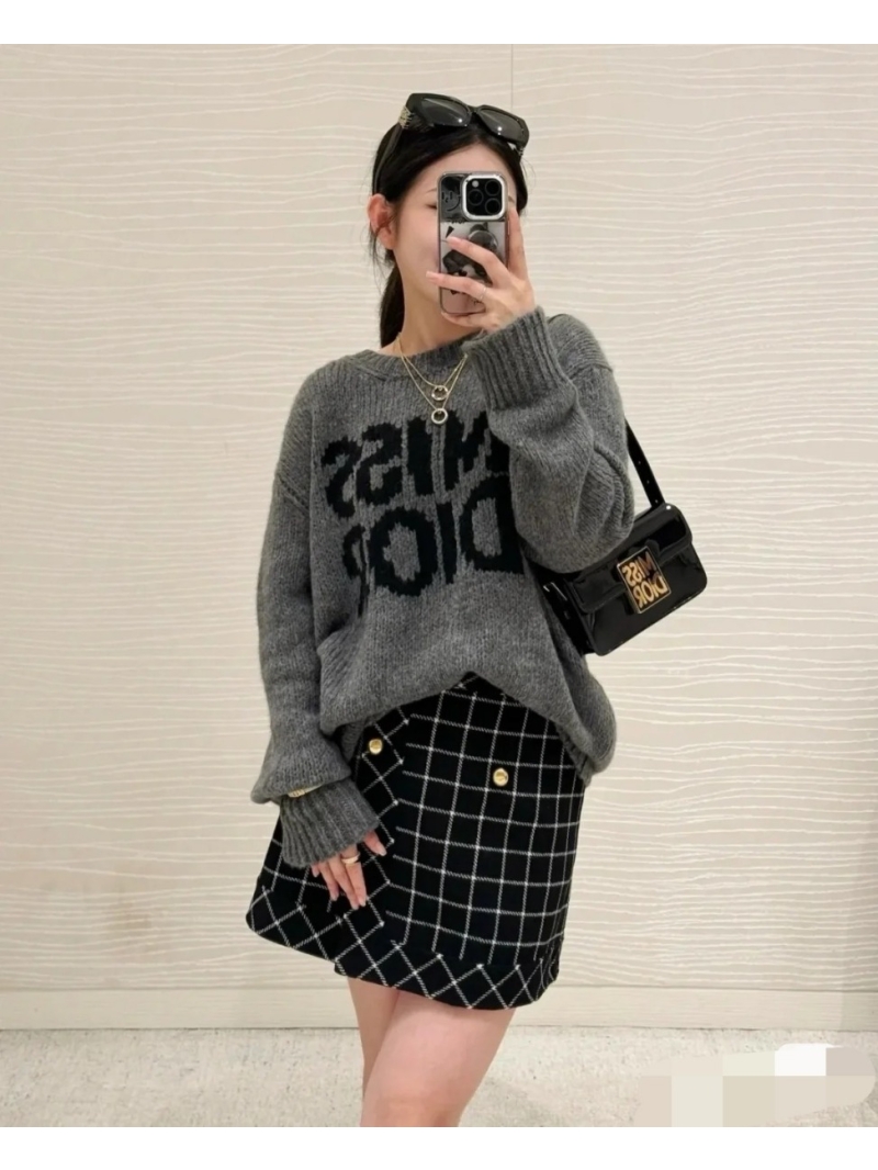 Dior Fall/Winter Collection Cashmere Silk Wool Knit Sweater