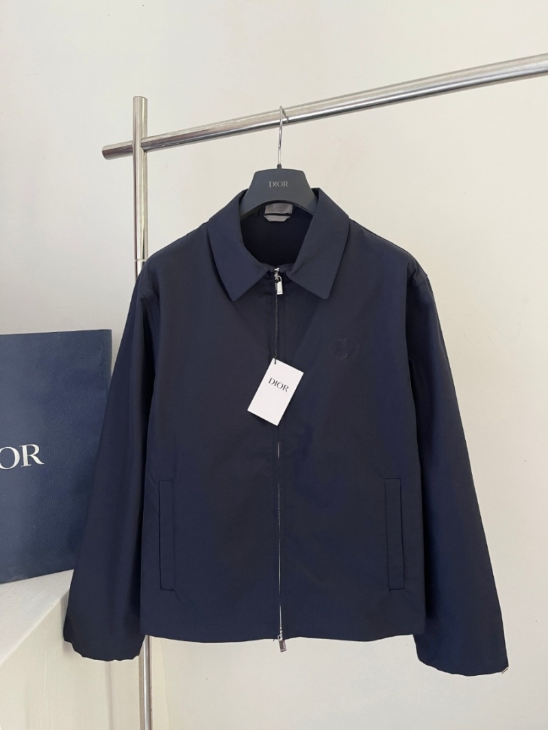 Dior CD Jacket in Navy Blue Technical Fabric