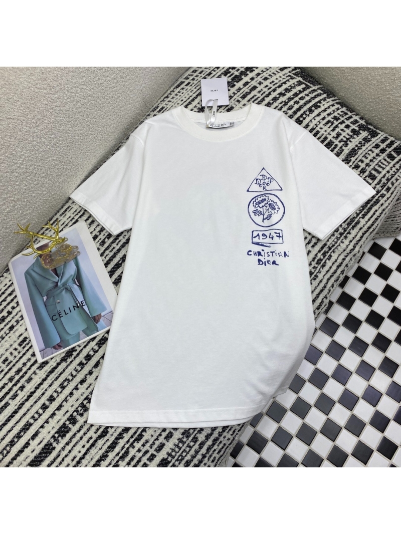 Dior 2025 Early Spring Collection Oversized Cotton Crewneck T-Shirt