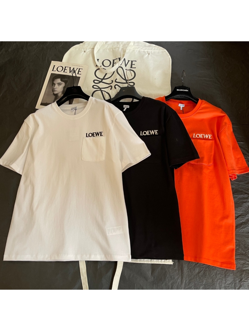 Loewe Signature Embroidered Patch Pocket T-Shirt 3 colors