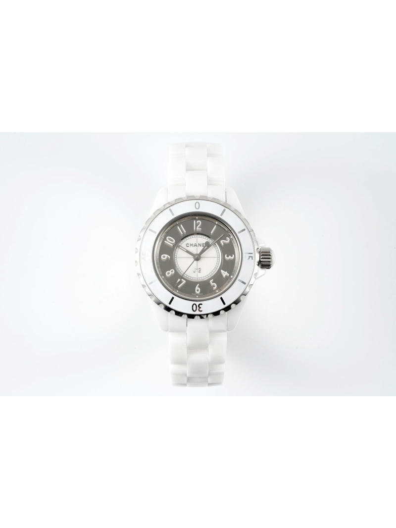 CHANEL Exclusive J12 Series 33 Wristwatch white grey