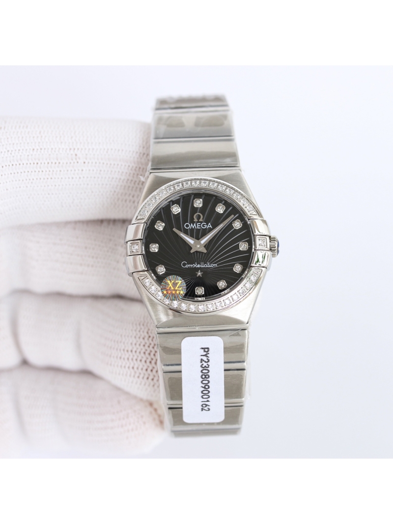 OMEGA Constellation Classic Women's Watch Silver black