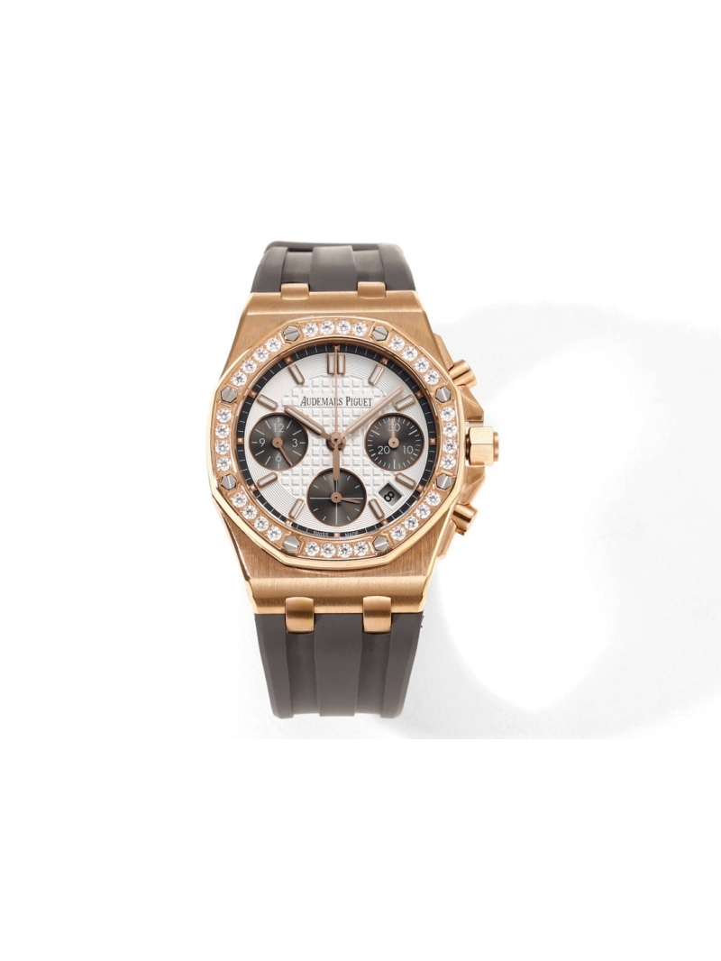 Audemars Piguet Royal Oak Offshore 37mm Women's Watch diamond gold black