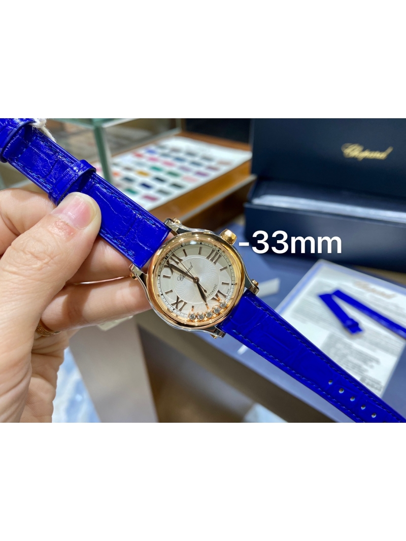 Chopard Happy Diamonds 33mm Exclusive Edition blue