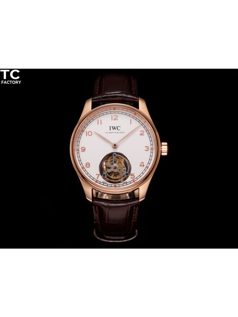 IWC Portugieser Hand-Wound Tourbillon Watch gold