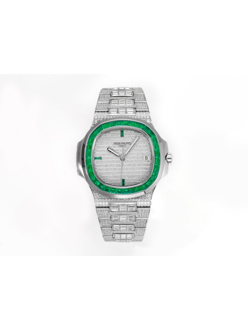 Patek Philippe Super Starry Sky Square Diamond Parrot Beak Watch green
