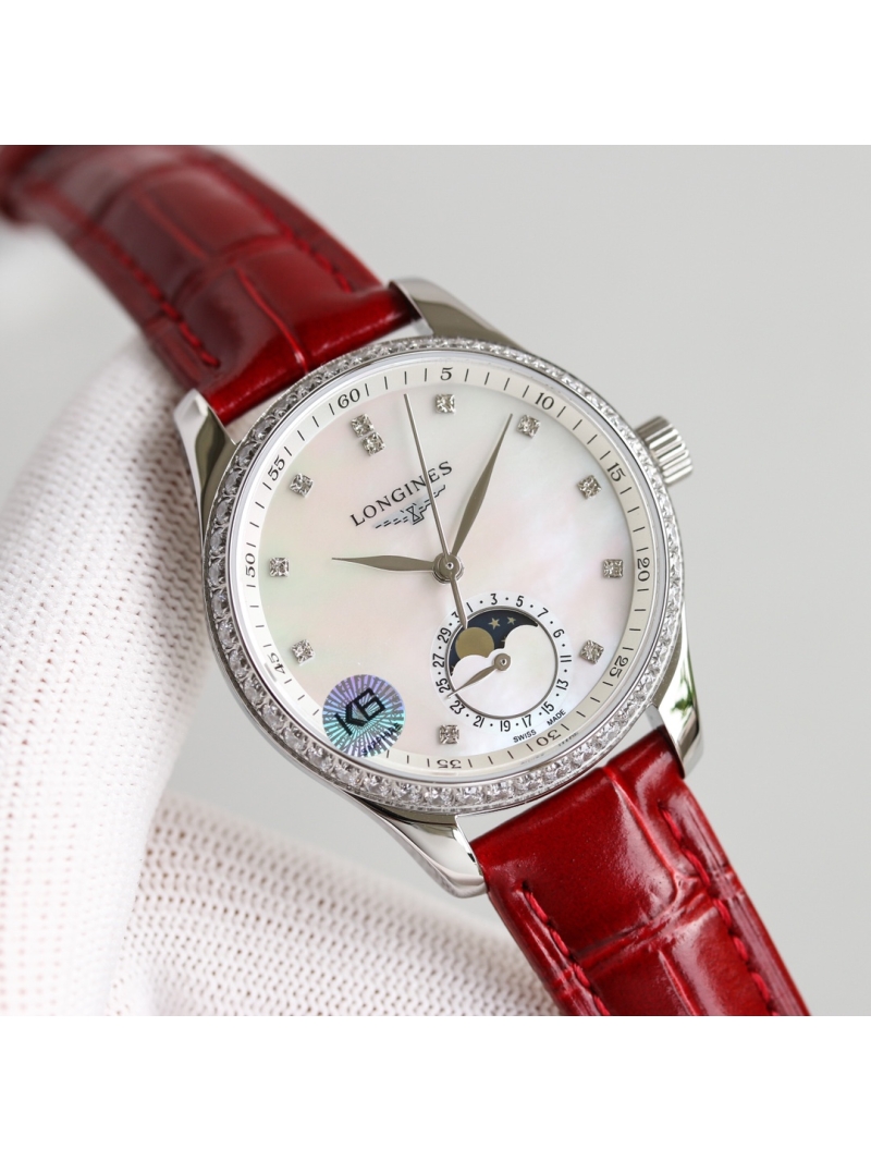 Longines Master Collection Women's Watch L2.409.4.87.4 with diamond red