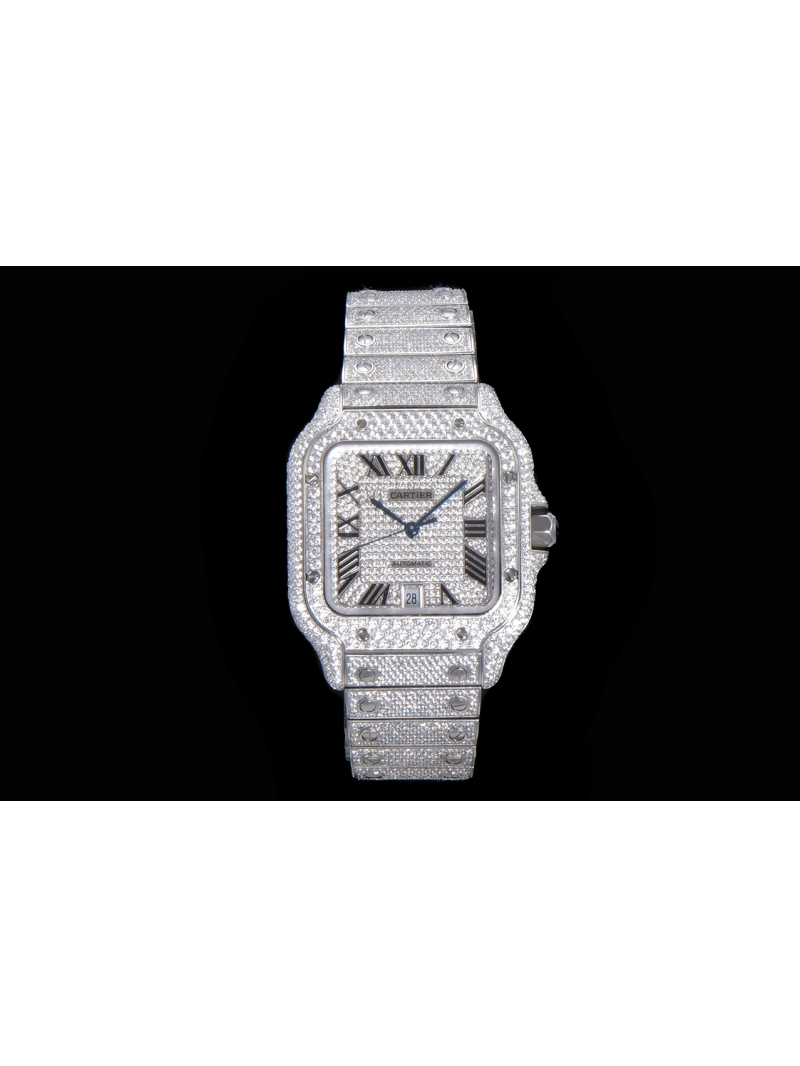 Cartier Santos with Starry Sky Design number dial